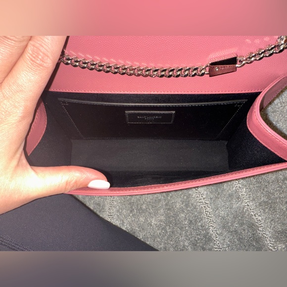 YVES SAINT LAURENT Pink Pebbled Leather Small Kate Bag - Picture 3 of 6